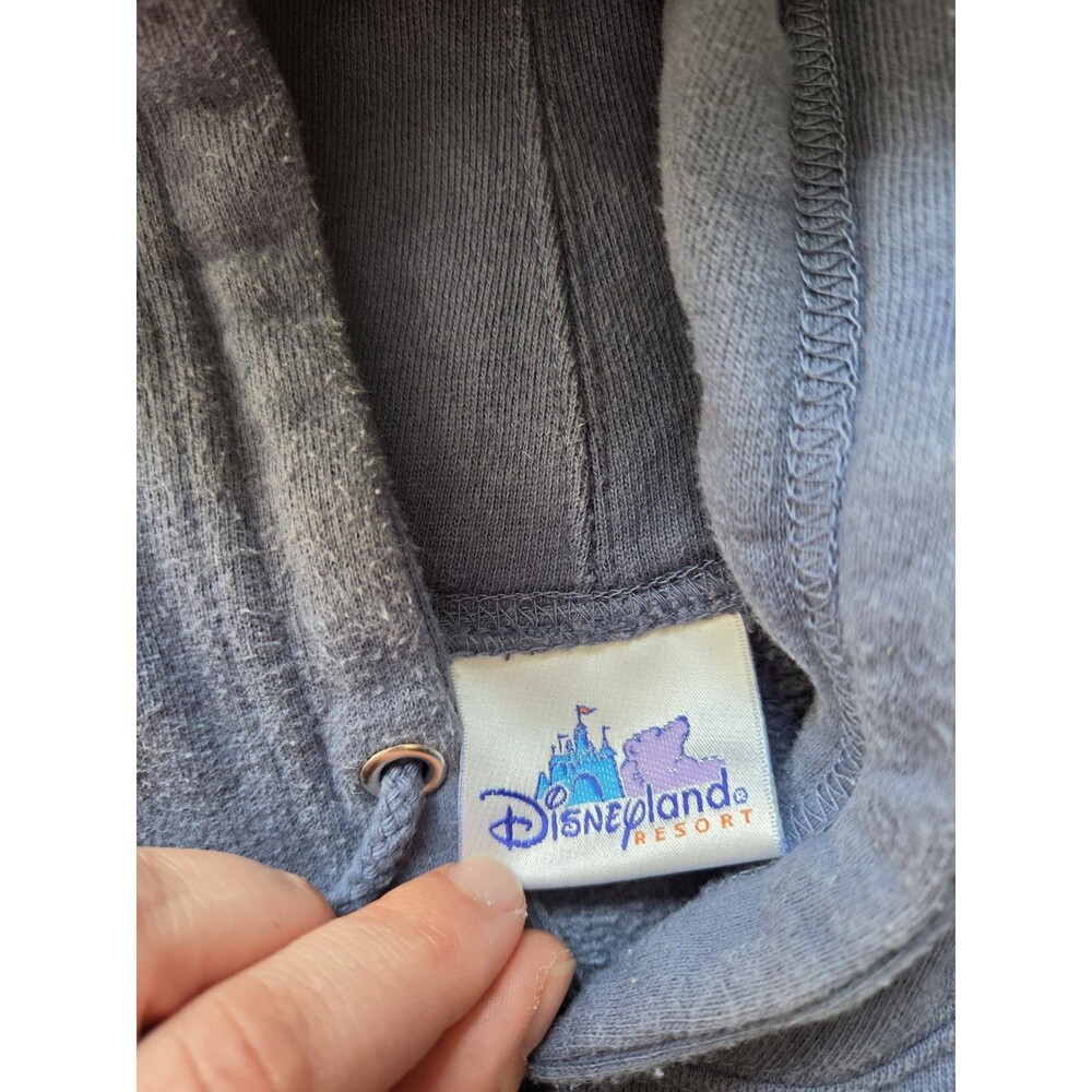 VTG Disneyland 50th Anniversary Resort Hoodie Blue Pullover Castle Adult L GUC - Picture 4 of 9